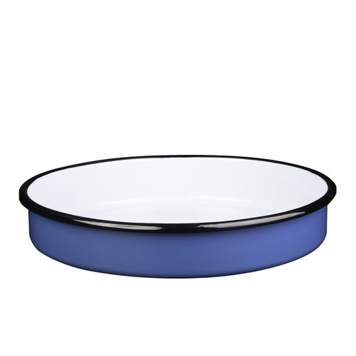 Metalac tepsija okrugla, duboka PASTEL PLAVO 38cm