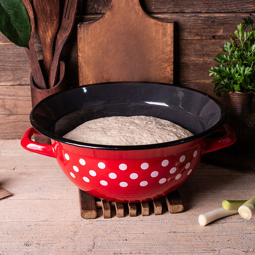 Metalac višenamjenska emajlirana posuda Red dots, 28cm/5lit