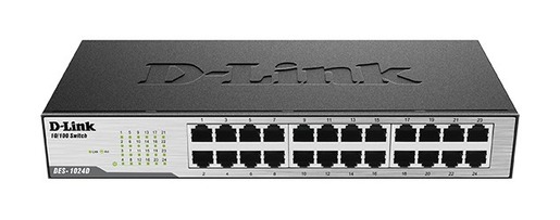 D-LINK Switch 24-Port Gigabit neupravljiv, DES-1024D