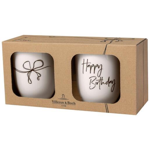 Villeroy & Boch set 2 šoljice Happy Birthday 280ml 8406 STATEMENT