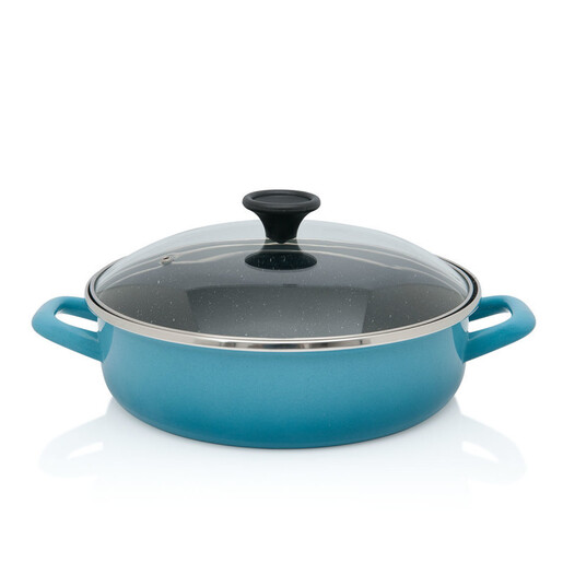 Metalac tava sa ručkama i staklenim poklopcem GRANIT INDUCTION 26cm/4lit