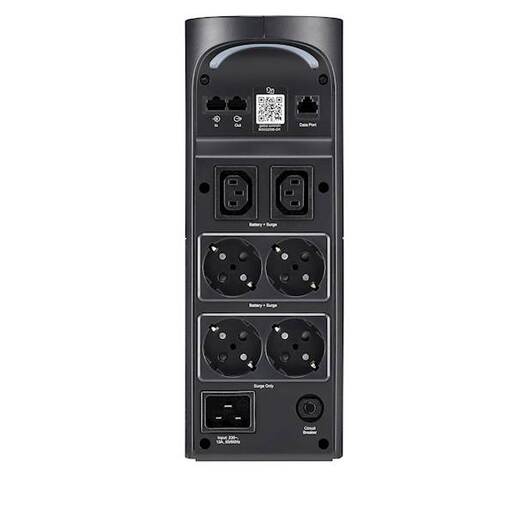 APC Back-UPS Pro 2200VA for Gaming, 230V, Pure Sinewave, LCD, Black, Schuko