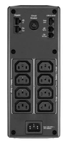 APC Back-UPS, 1300VA, Tower, 230V, 8XIEC C13, AVR