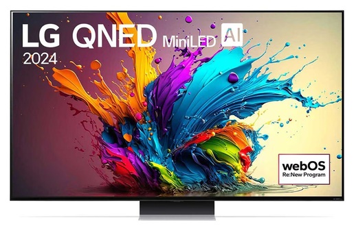 LG QNED MiniLED televizor 86QNED91T3A, 4K Ultra HD, Smart TV, webOS 24, α8 AI Processor 4K, 120Hz Native, Magični daljinski, Crno-sivi