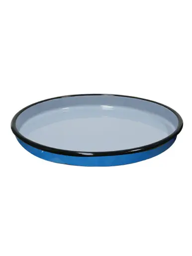 Metalac tepsija okrugla, plitka PASTEL PLAVO 38cm