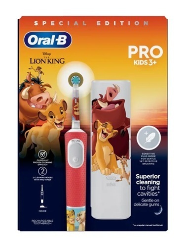 Oral-B četkica za zube D103 VITALITY LION KING + TRAVEL CASE