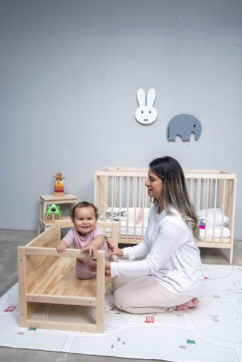 KUKKA Montesorri 2 u 1 preklopni stol i klupa