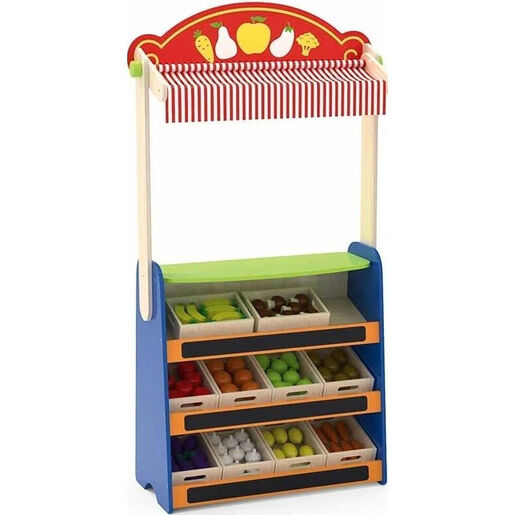 VIGA drveni set 2u1 - pozorište trgovina 44501