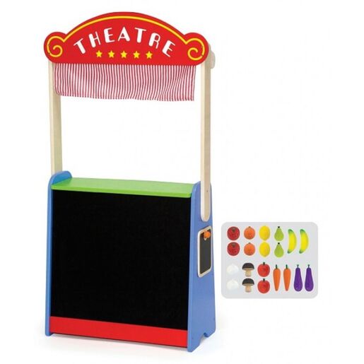 VIGA drveni set 2u1 - pozorište trgovina 44501