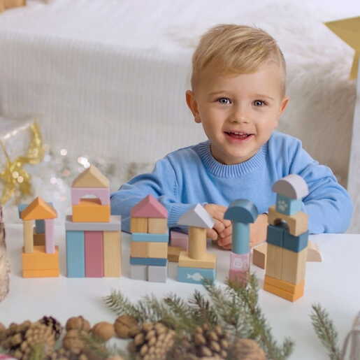 VIGA drveni blokovi 50kom - zelena šuma 44230