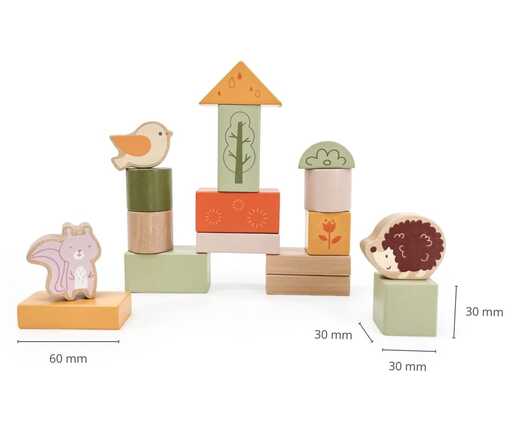 VIGA drveni blokovi 50kom - zelena šuma 44230