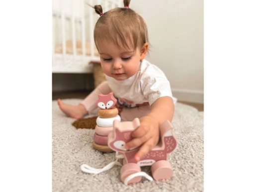 VIGA igračka na povlačenje i slagalica lisica 44228