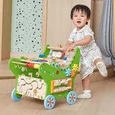 VIGA aktiviti drvena guralica krokodil 44681