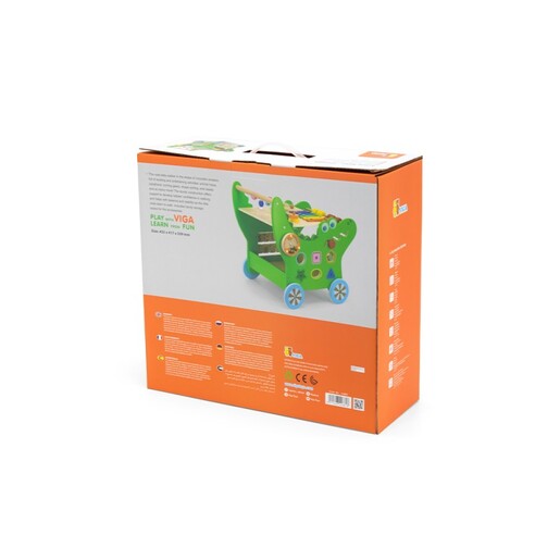 VIGA aktiviti drvena guralica krokodil 44681