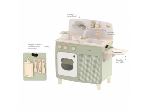 VIGA drvena kuhinja sa sklopivom policom 44245