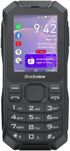 Blackview N1000 mobitel, Black, rugged