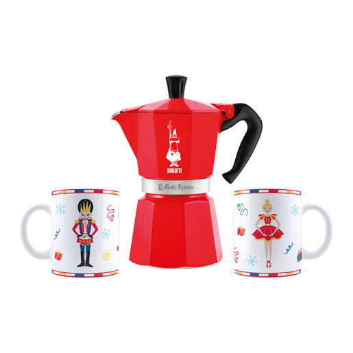 Bialetti set Moka Expres + 2 šoljice Orašar