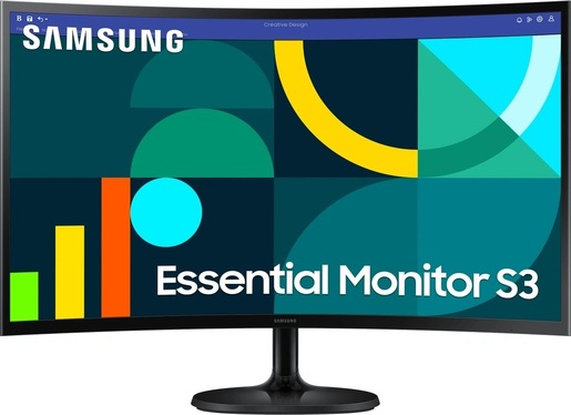 SAMSUNG monitor LS27D360GAUXEN zakrivljeni, 27, FullHD, VA, 250 cd/m2, HDMI, VGA, 75Hz, 4ms