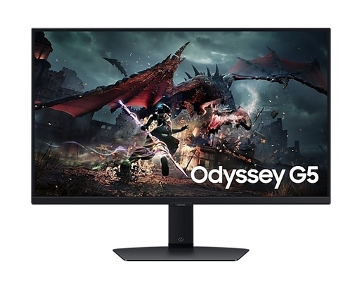SAMSUNG monitor Odyssey G5 LS27DG500EUXEN gaming, 27, QHD, IPS, 350 cd/m2, AMD FreeSync Premium Pro, HDR400, HDMI, DP, 180Hz, 1ms