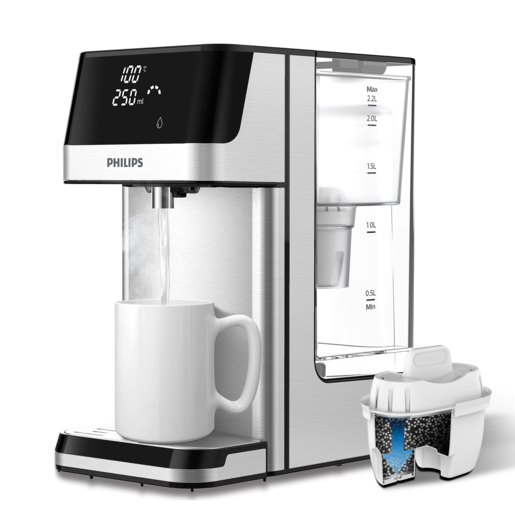 PHILIPS instant aparat za filtriranje i grijanje vode  ADD5910M/10 - Brzo filtriranje, Toplomjer, Bez BPA, Zaštita od kamenca