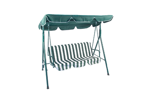 Green bay baštenska ljuljaška trosed SMALL MYKONOS zeleno/bijela - 23741