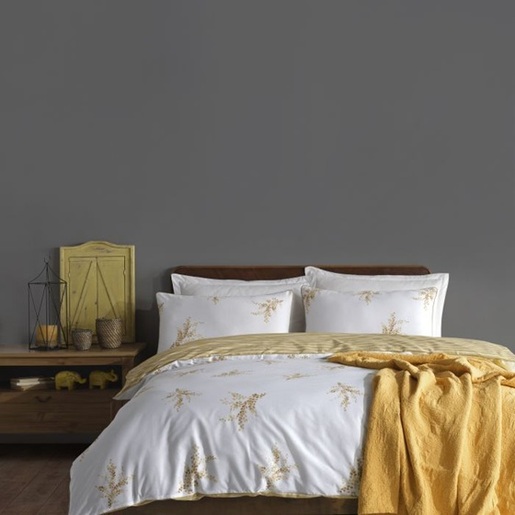 GH Textil posteljina Limasso Meltem, žuta, single