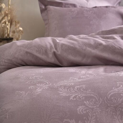 Hoten Jacquard saten posteljina set 200x220cm, prirodna roza