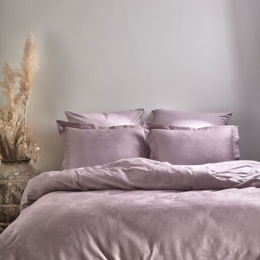 Hoten Jacquard saten posteljina set 200x220cm, prirodna roza