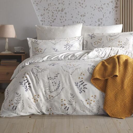 Limasso Aqua žuta pamučna navlaka za jorgan 140x200cm