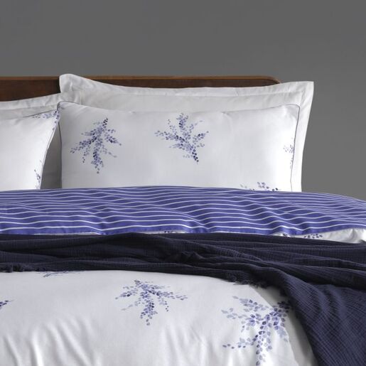 Limasso Meltem plava pamučna navlaka za jorgan 140x200cm