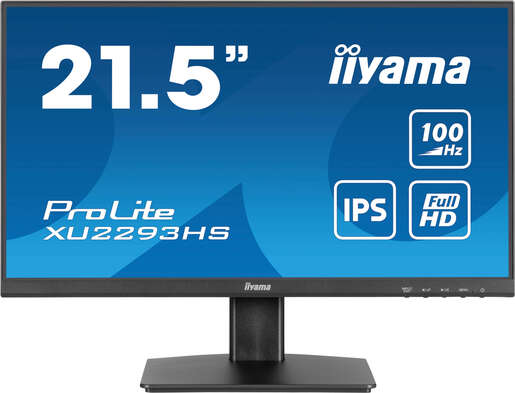 IIYAMA monitor XU2293HS-B6, 22, FullHD, IPS, 300 cd/m2, Adaptive Sync, HDMI, DP, 100 Hz, 1ms