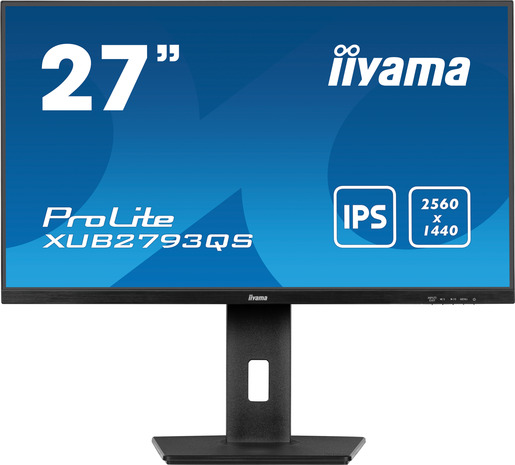 IIYAMA monitor XUB2793QS-B6, 27, QHD, IPS, 250 cd/m2, Adaptive Sync, DP, HDMI, 100 Hz, 1 ms