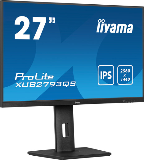 IIYAMA monitor XUB2793QS-B6, 27, QHD, IPS, 250 cd/m2, Adaptive Sync, DP, HDMI, 100 Hz, 1 ms