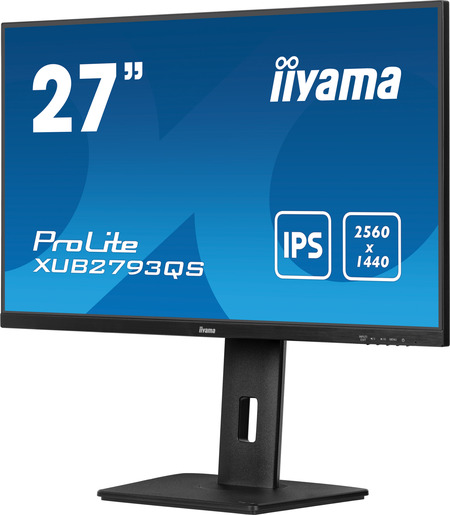 IIYAMA monitor XUB2793QS-B6, 27, QHD, IPS, 250 cd/m2, Adaptive Sync, DP, HDMI, 100 Hz, 1 ms