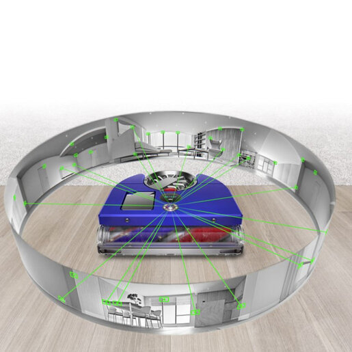 Dyson robot usisivač RB03 360 Vis Nav Vinca Blue/Nickel