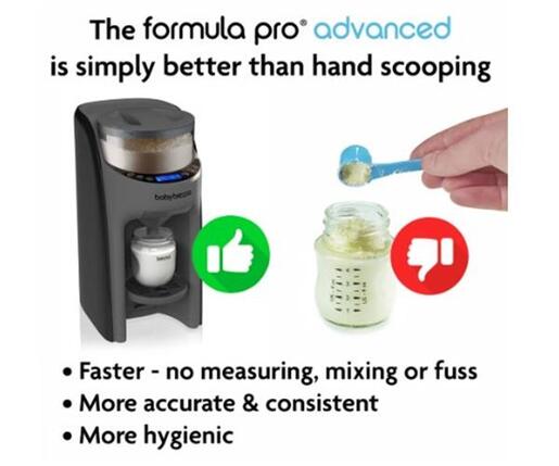 Baby Brezza Uređaj za pripremu adaptiranog mlijeka Formula Pro Advanced, Charcoal