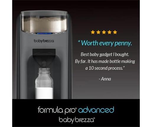 Baby Brezza Uređaj za pripremu adaptiranog mlijeka Formula Pro Advanced, Charcoal