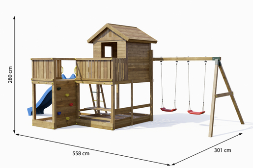 Fungoo drveno dječje igralište Set PLUTO