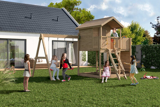 Fungoo drveno dječje igralište, set Moonlight