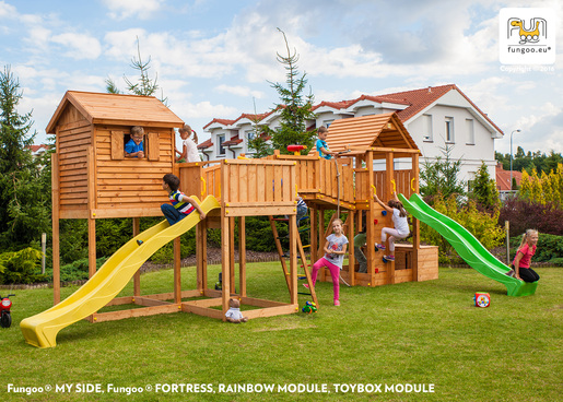 Fungoo drveno dječje igralište SIZED PLAZA - Maxi set