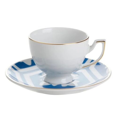 Porland  Morocco šoljica i tabak za čaj, svijetloplava