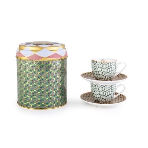 Images d'Orient Limena kutija šoljicom i tanjirićem za kafu Opera, set od 2