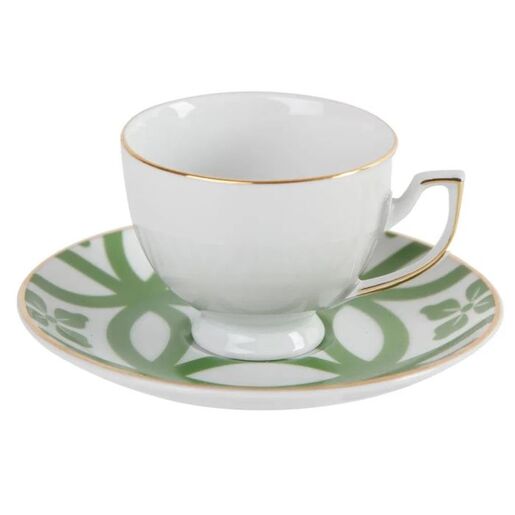 Porland  Morocco šoljica i tabak za čaj, zelena