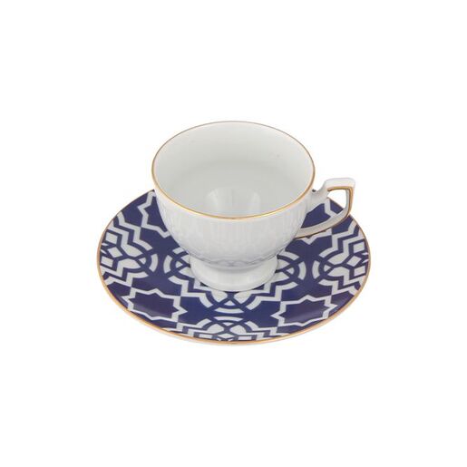 Porland  Morocco šoljica i tabak za čaj, plava