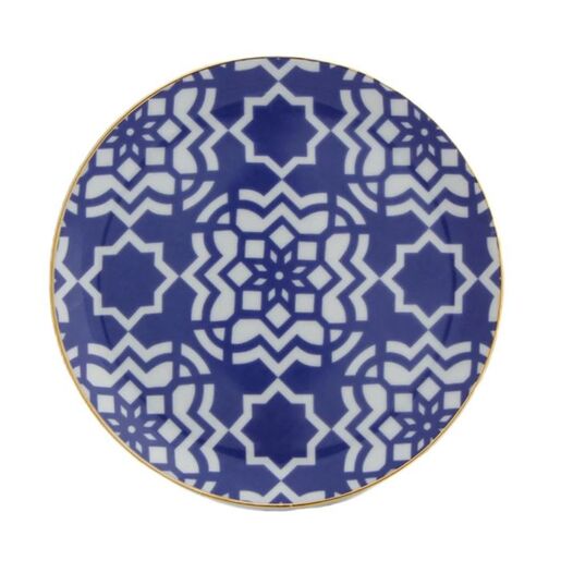 Porland  Morocco plitki tanjir 17 cm, tamnoplava