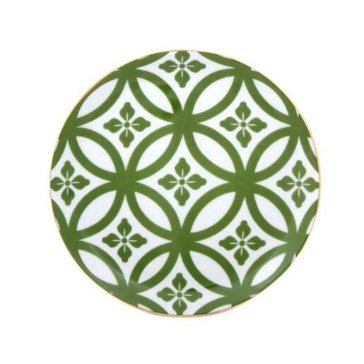 Porland  Morocco plitki tanjir 17 cm, zeleni