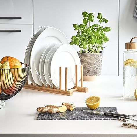 Zeller  Stalak za tanjire, bambus