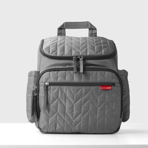 SKIP HOP Torba/ruksak za mamu Forma Sivi