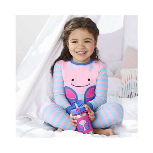 SKIP HOP Nehrđajuća termosica sa slamkom 12M+ Leptir