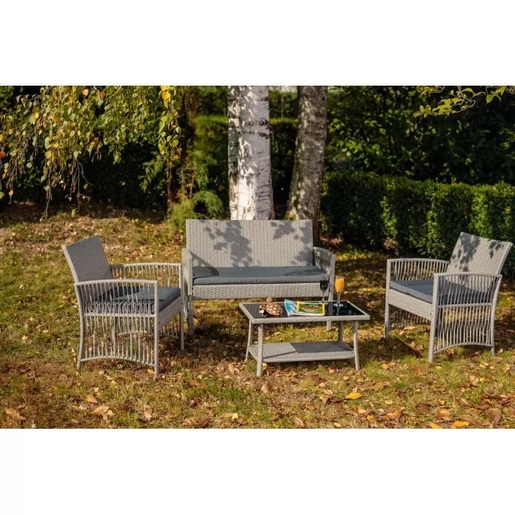 Green Bay vrtni set Malaga – sivi